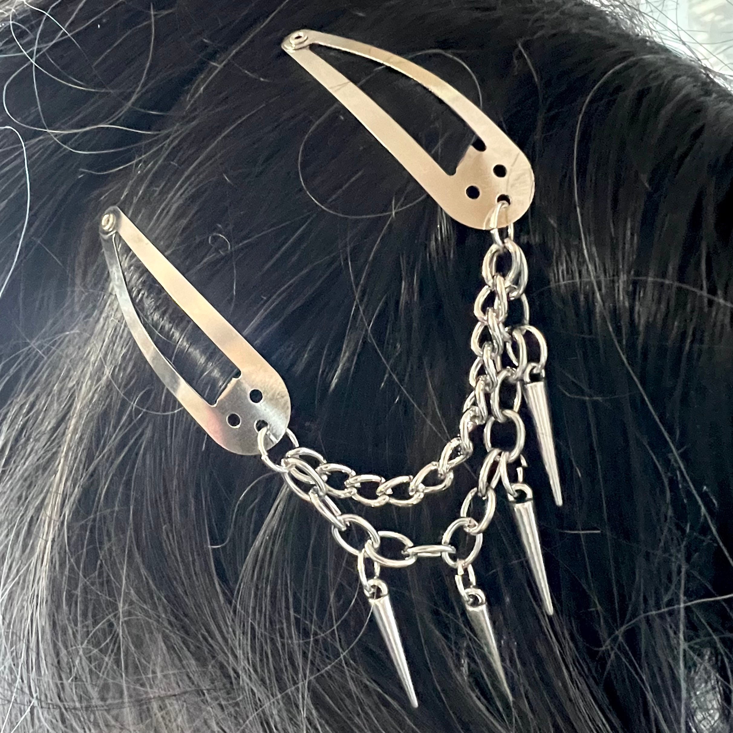 Chain Hair Clip - Etsy Chain Hair Clip - Etsy