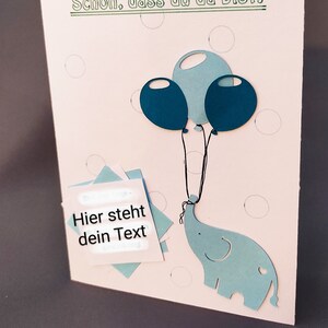 Glückwunschkarte zur Geburt, originelle Grußkarte, Glückwunschkarte mit kleinen Details