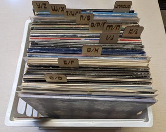 Laser geätzte Holz-Schallplatten-Teiler, Lindenholz-Sperrholz-Album-Organisatoren (FULL SET!)