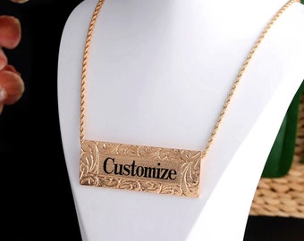 Hawaiian Jewelry Necklace Personalized 