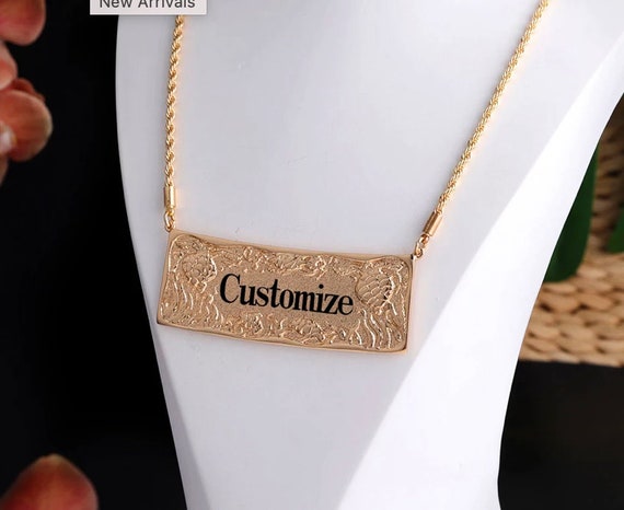 Hawaiian Jewelry Necklace Personalized 