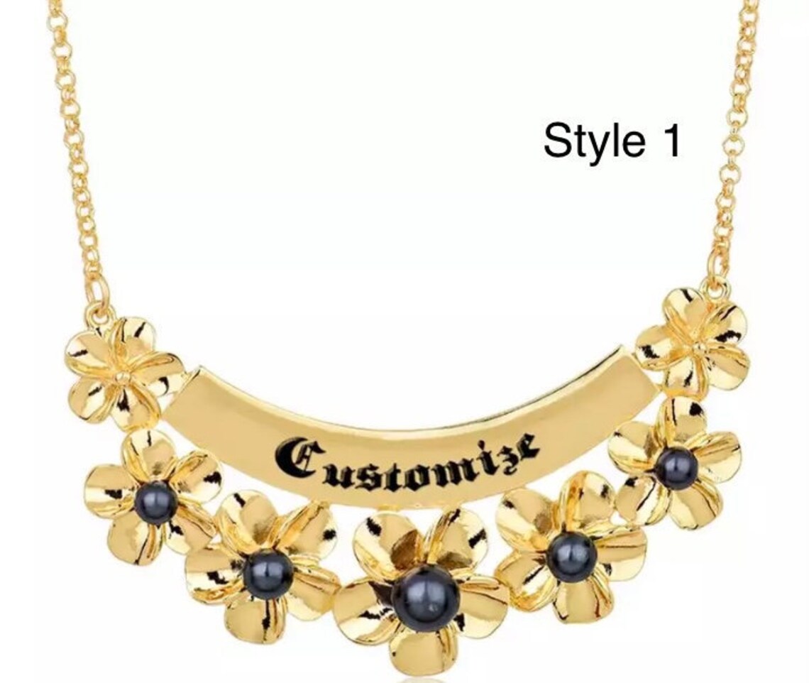 Hawaiian Jewelry Necklace Customize with your name Etsy