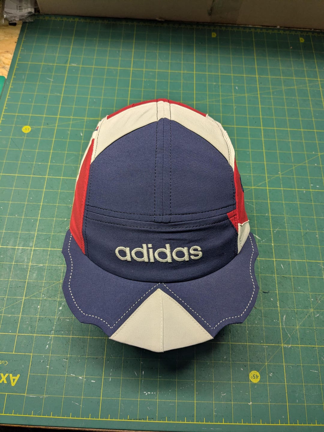 Designer Rework Cap Upcycling 5panel Cap Adidas Vintage , Rework Hand Made , Custom,five ...