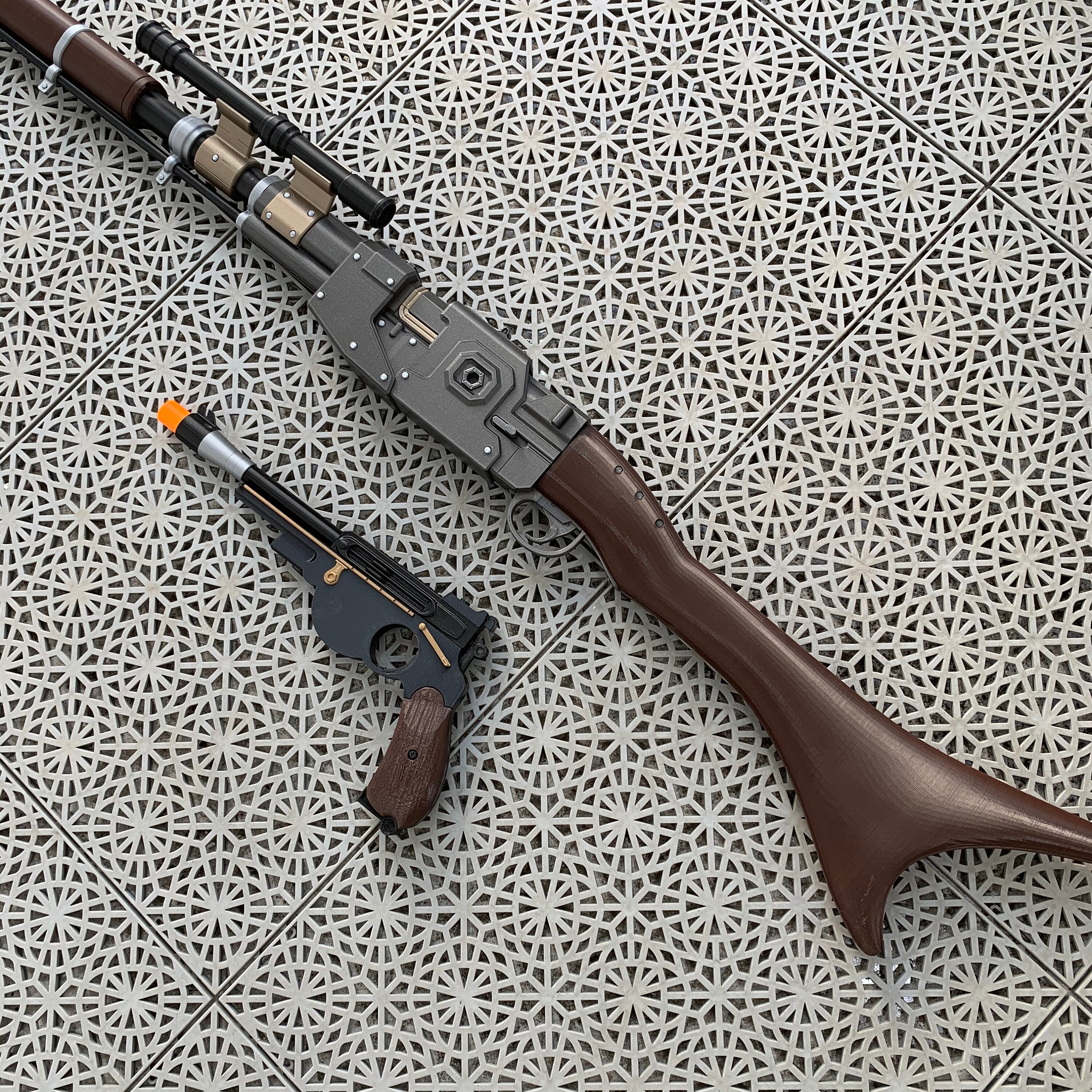 Custom Star Wars Legion The Mandalorian Miniature 3D printed Amban sniper rifle 