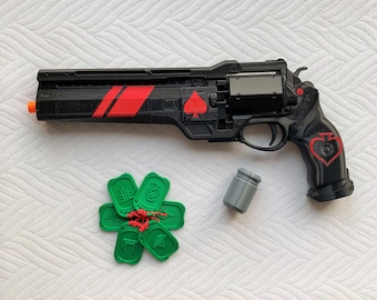 Ace of Spades Last Hand Cannon - Moving Parts - FREE Gambit Coins - UnOfficial 3D Printed Props Cosplay Replica