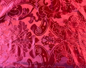 Sumptuous  antique Silk  Damask curtain from the Molly Brown house museum collection DenverColo.