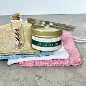 Natural Soy Wax Candle | Small Gift Idea | Party Favor Gift | Hand Poured Candle | Travel Candle Tin | Candle Tin | Small Candle Bulk | Gold