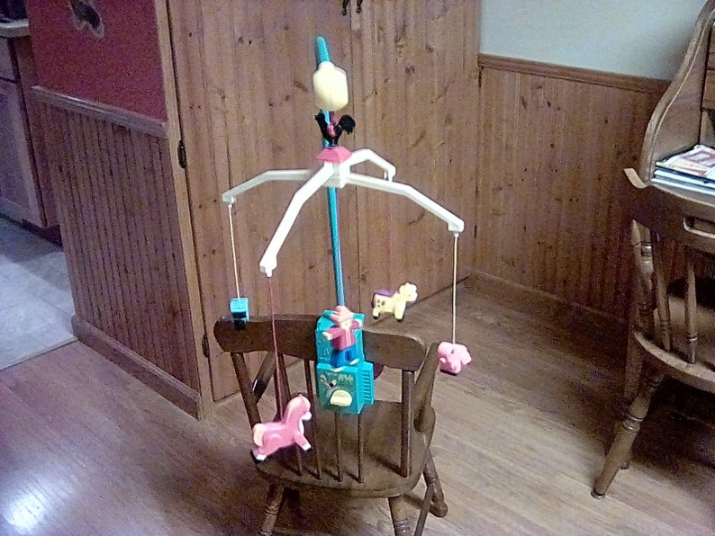 Vintage Fisher Price Crib and Playpen Music Box Mobile Etsy