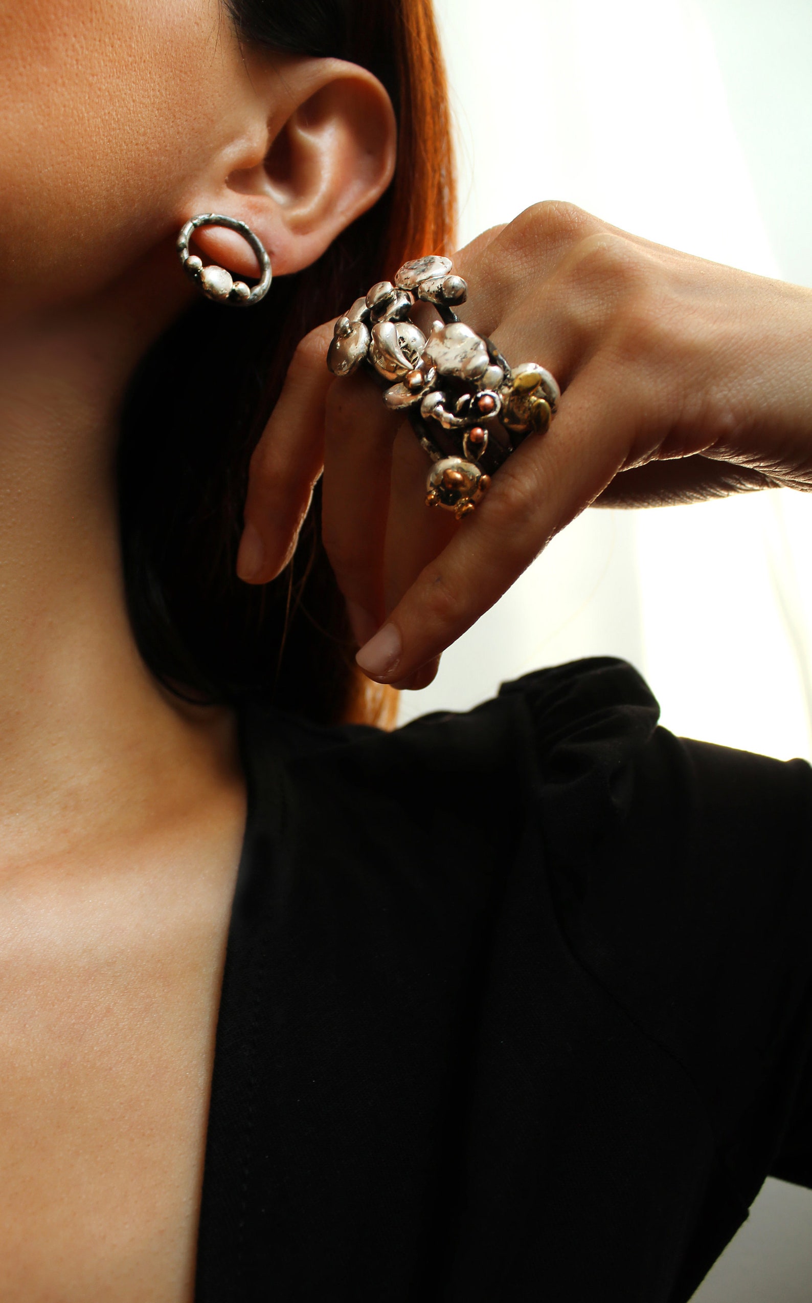 Sterling Silver Statement Rings Build Your Own Stack Etsy