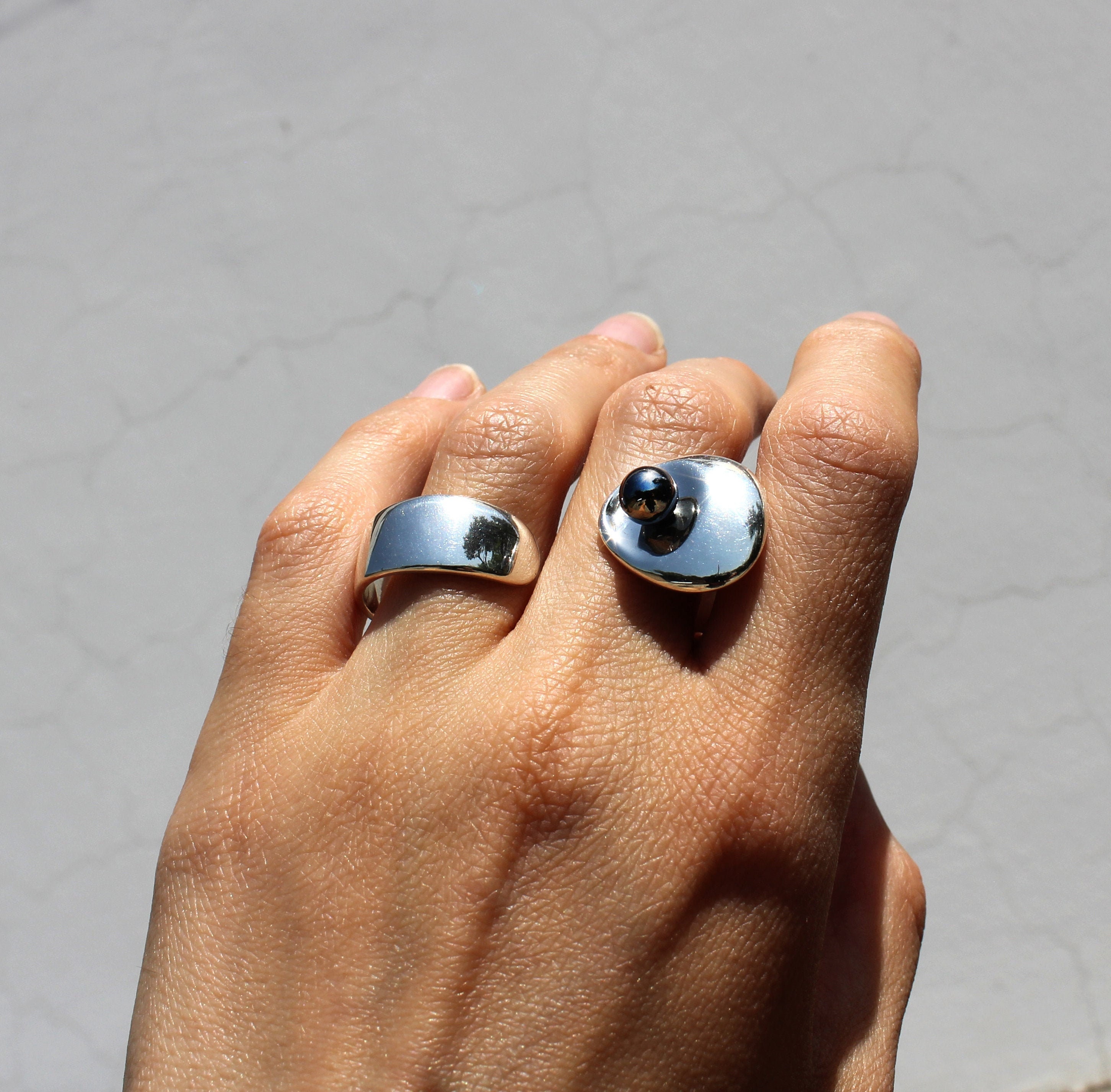 Double Finger Ring, Two Finger Ring, Double Ring, 2 Finger Ring