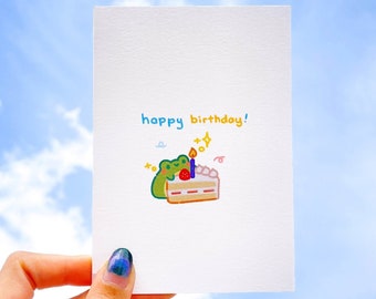 Happy Birthday Froggy Card