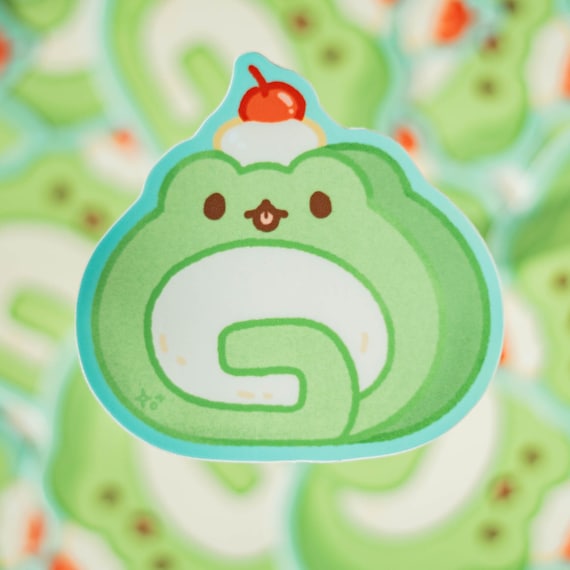 Roll Cake with Mice | Vinyl Sticker Roll Cake with Mice | Vinyl Sticker
