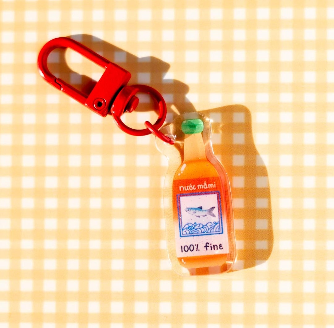 Nuoc Mommy Acrylic Condiment Charm/keychain for Keys, Lanyards, Asian ...