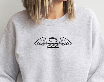 Engel Nummer 222 Sweatshirt, Engel Nummer Shirts, spirituelle Shirts, Spiritualität Sweatshirts, spirituelle Shirts Engel Zahlen, 222 Zahlen