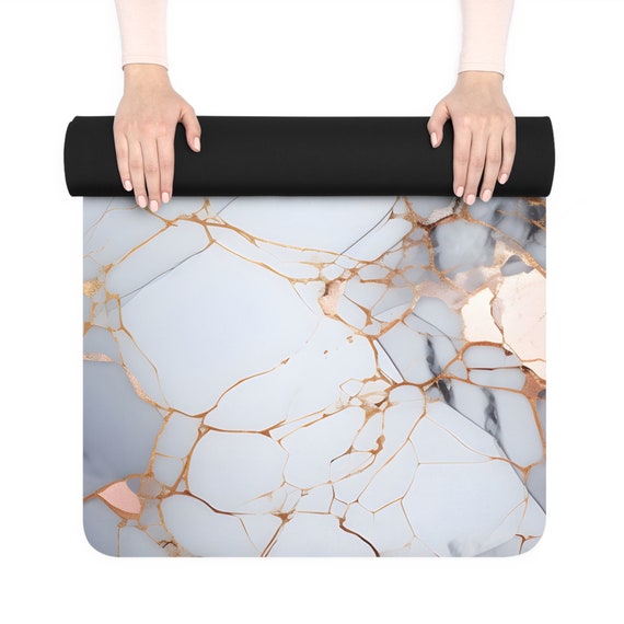Marble Rubber Yoga Mat Aesthetic Large Yoga Mat Thick Yoga Mat Cute Yoga Mat Durable Yoga Mat Non slip Suede 72 X 24 X 5mm Etsy UK
