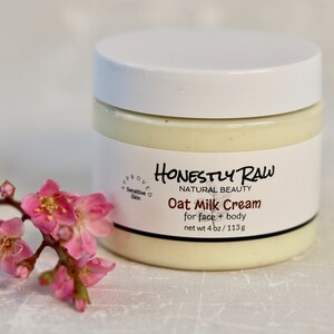 Oat Milk Cream | Sensitive Skin Conditions | Dry Dehydrated Skin | Colloidal Oatmeal | Soothing | Gentle | Fragrance Free | Face & Body