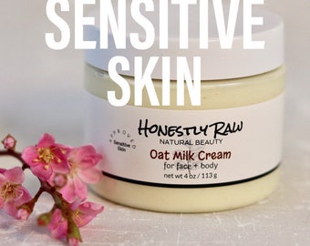 Oat Milk Cream | Sensitive Skin Conditions | Dry Dehydrated Skin | Colloidal Oatmeal | Soothing | Gentle | Fragrance Free | Face & Body
