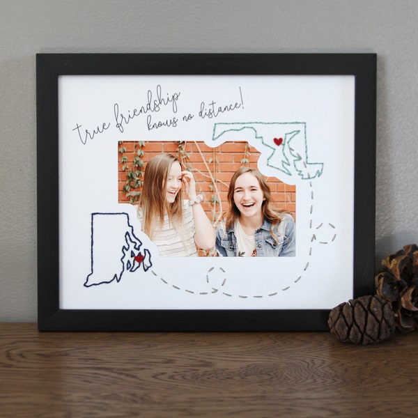 Long Distance Friendship Gift / Sentimental Gift for Best Friends / Personalized Moving Away Gift