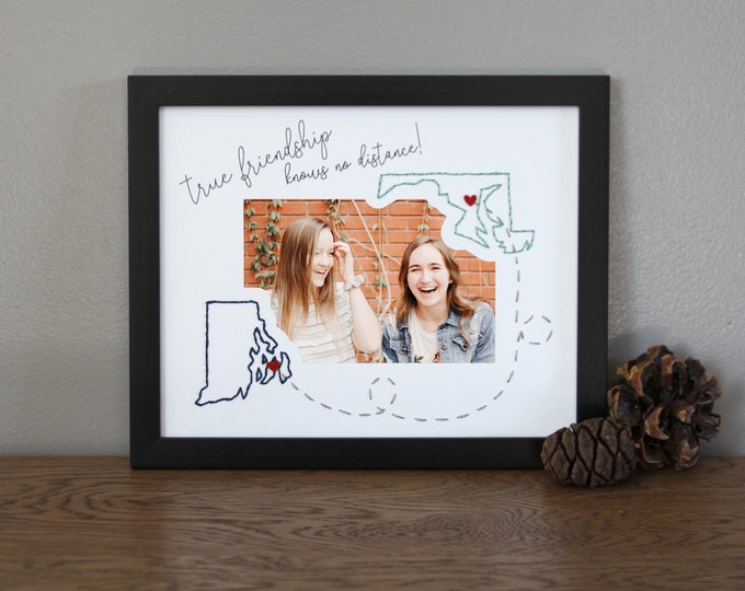 Long Distance Friendship Gift / Sentimental Gift for Best Friends / Personalized Moving Away Gift