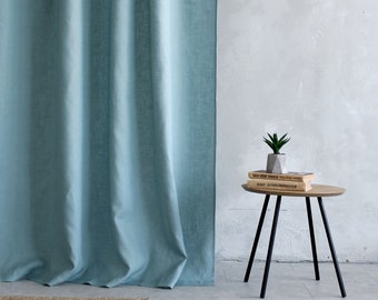 linen curtains, linen curtains natural, Tab top linen curtain panel, linen shower curtain, natural linen curtain, custom size linen curtain