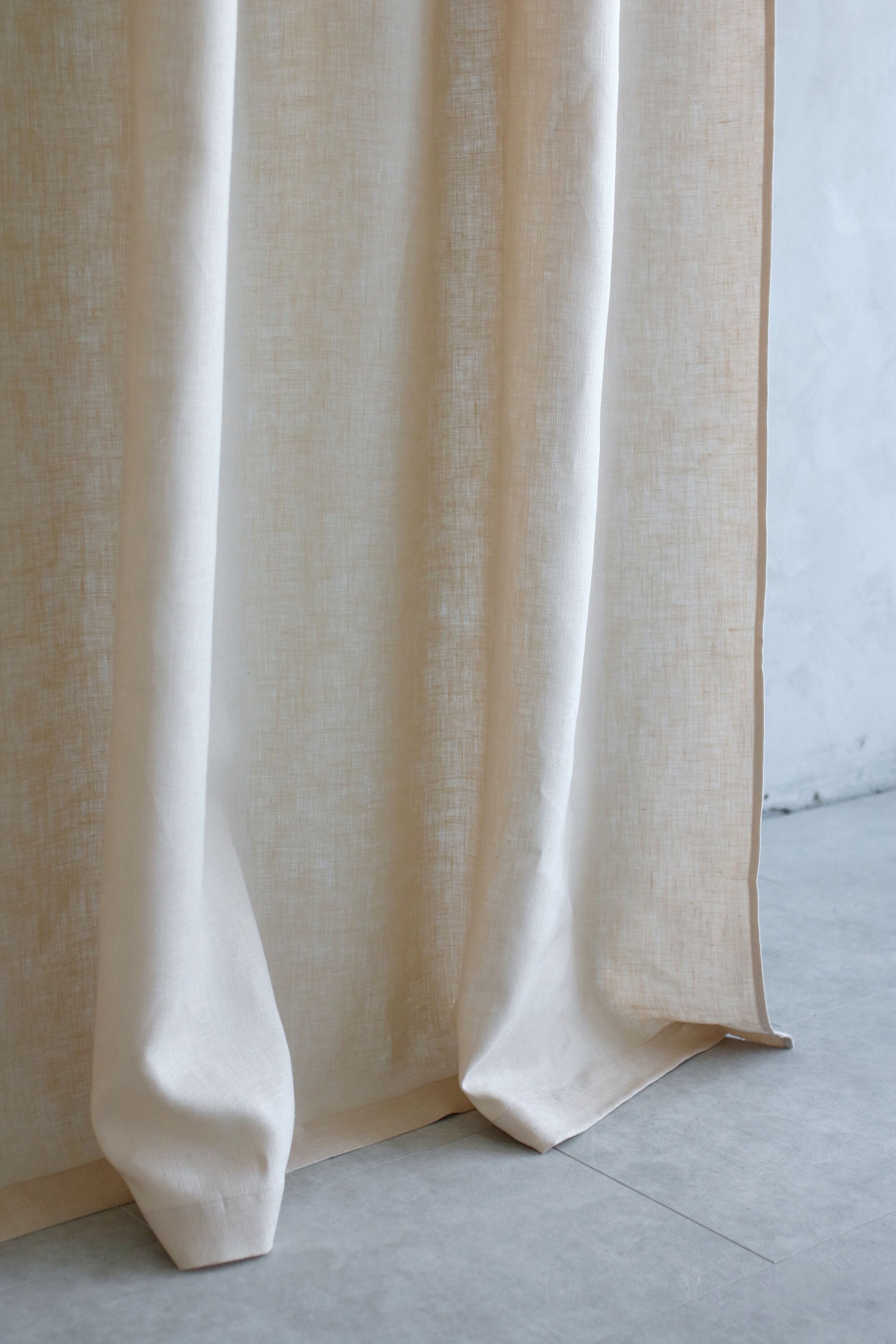 Beige Linen Curtains Handmade Linen Curtains Linen Curtains Etsy
