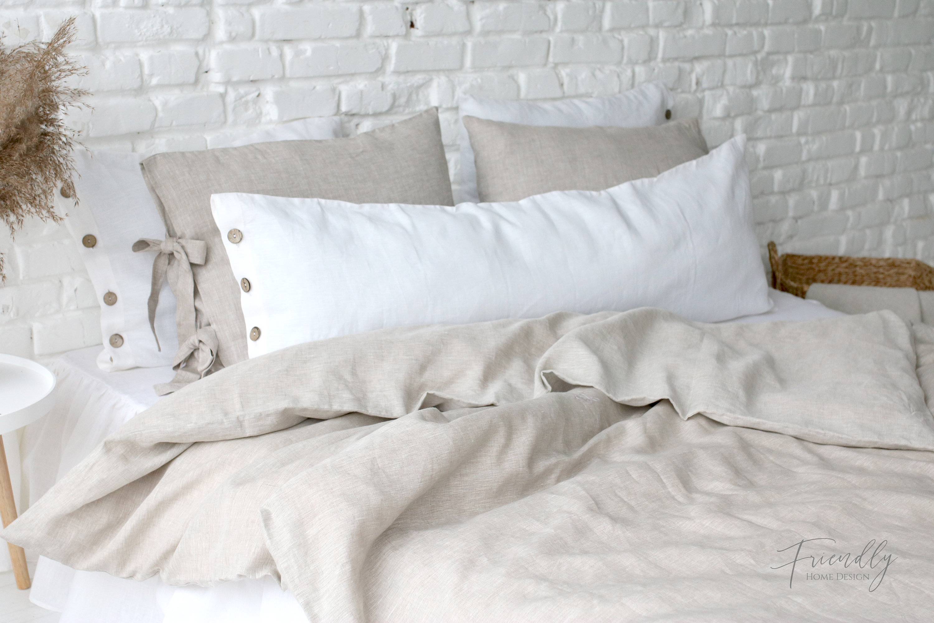 Linen Body Pillow Cover Linen Pillowcase Body Pillow Cover Etsy