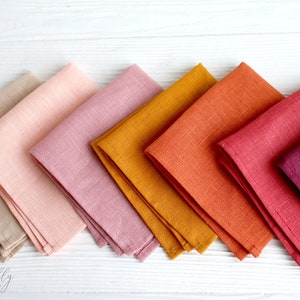 linen wedding napkins, Linen Napkins Set of 4-6-8 natural linen napkins Wedding linen napkins Linen table cloth napkins