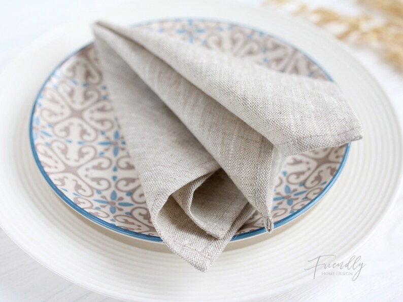 Green Linen Napkins Napkins Green Linen Napkins Natural Etsy