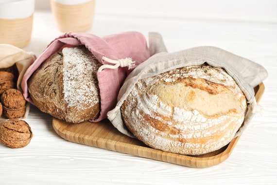Linen Bread Storage Bag - Loaf