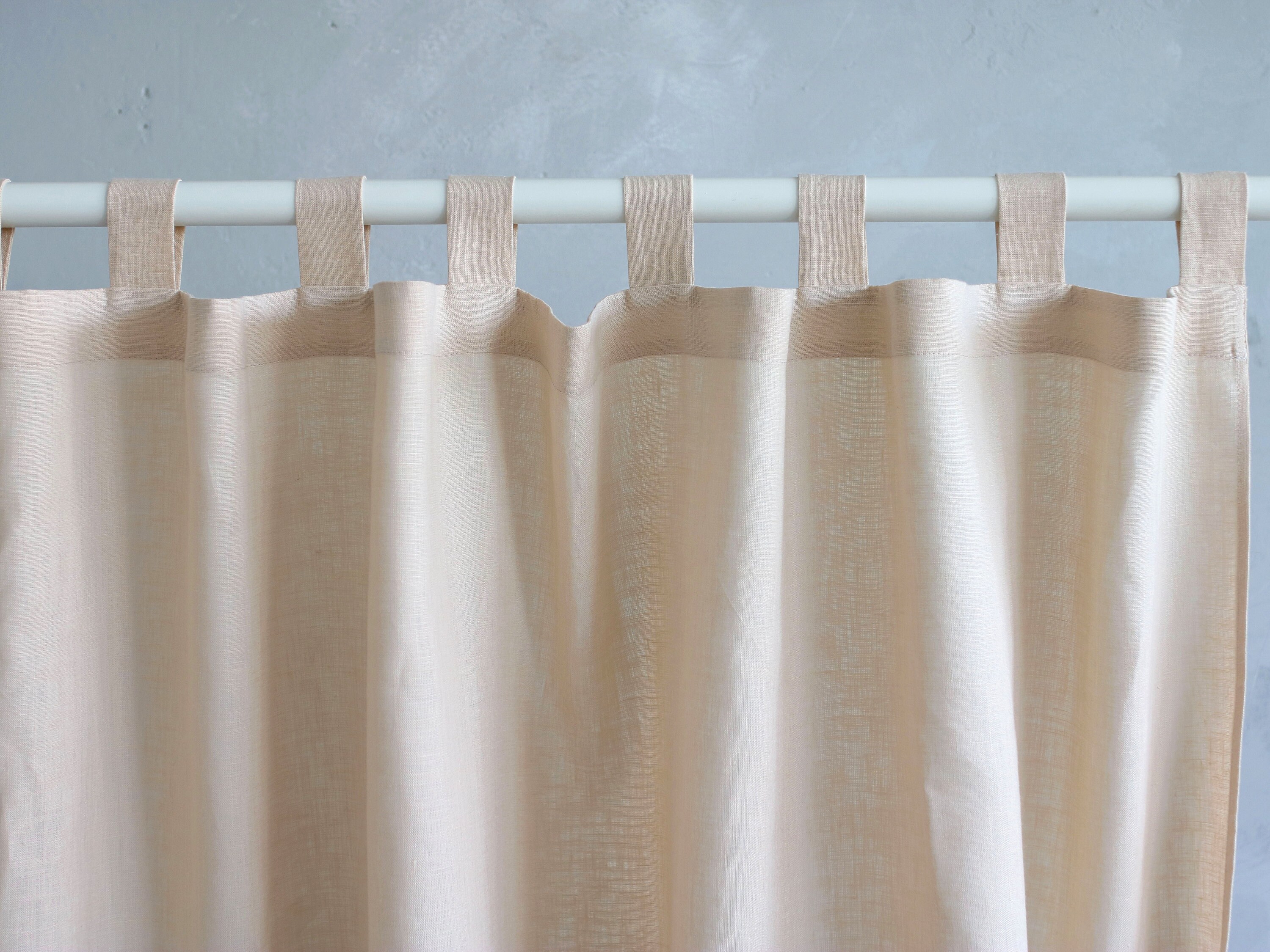 Beige Linen Curtains Handmade Linen Curtains Linen Curtains Etsy