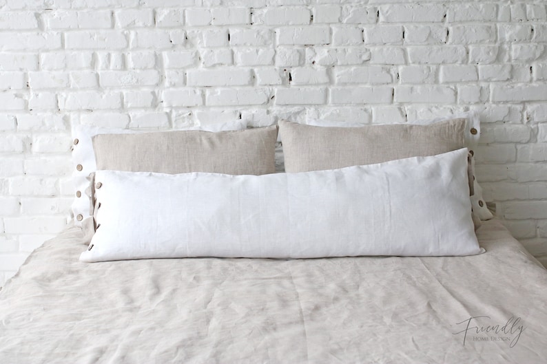 Linen Body Pillow Cover Linen Pillowcase Body Pillow Cover Etsy Australia