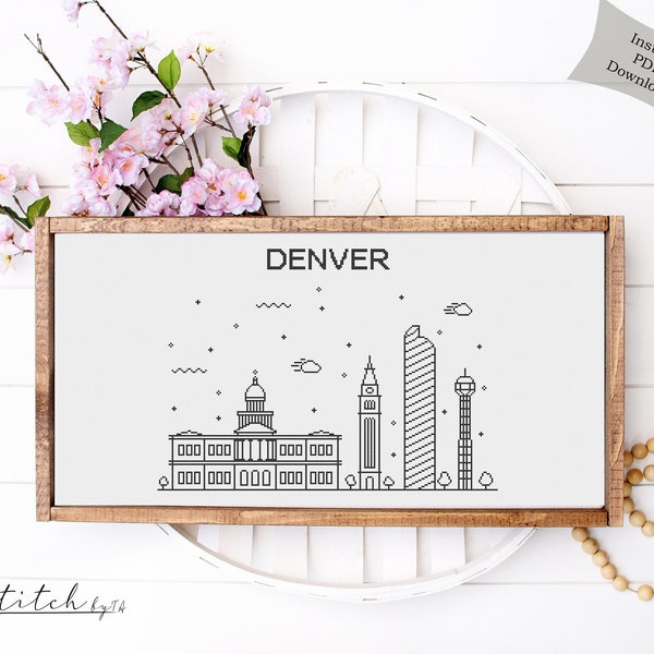 Denver Cross Stitch Etsy