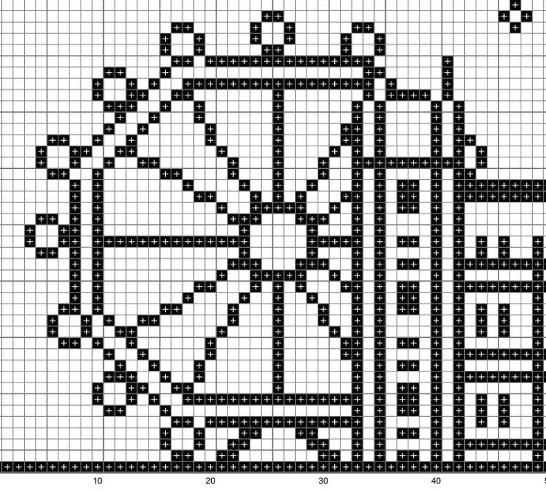 May include: Black and white geometric pattern with a square design. The pattern is made up of small squares and lines.