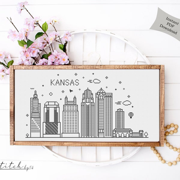 Kansas City Chiefs Counted Cross Stitch Etsy