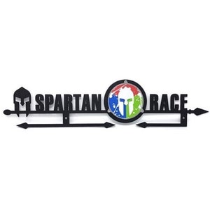 Medal Hanger Holder Display Rack Hook SPARTAN RACE Steel BLACK