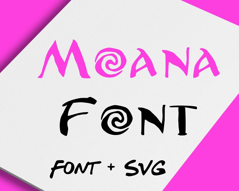 moana alphabet font moana svg font moana movie font cricut etsy