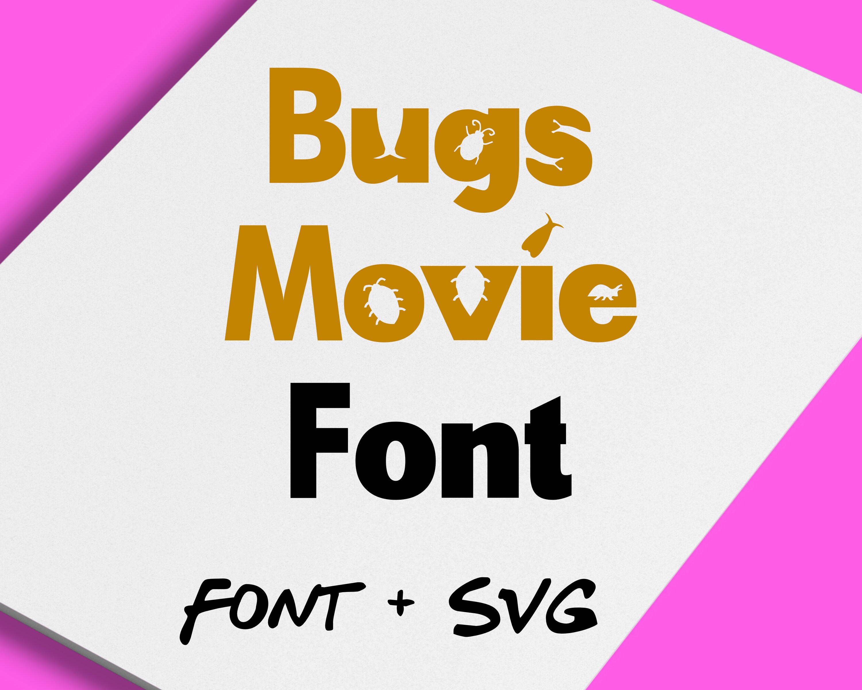 Bugs Movie Alphabet Font Bugs Svg Matrix Designs Bugs Etsy