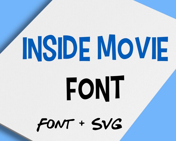Inside Movie Font Inside SVG font inside movie font Cricut | Etsy