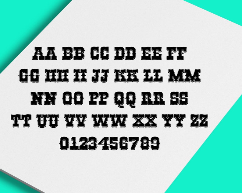 Download Old Western Font Western svg font cowboy font Silhouette ...