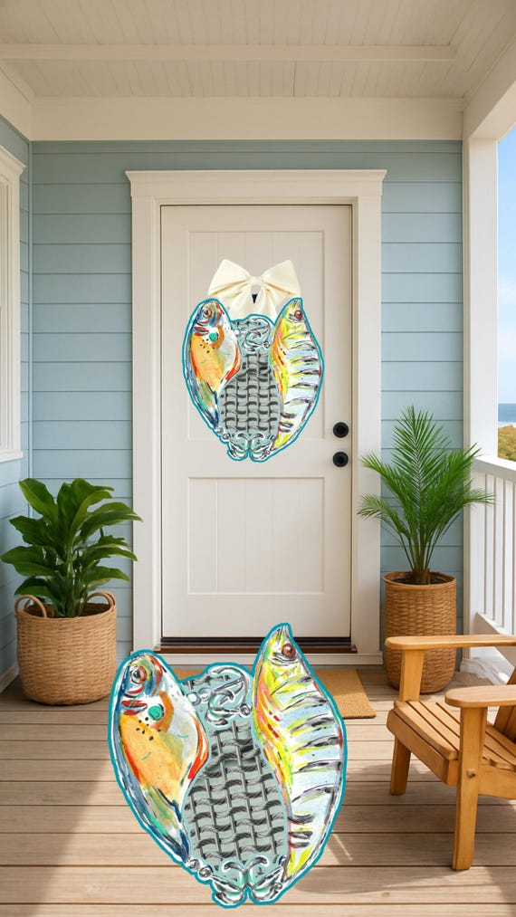 LARGE Door Hanger Fishing Lures (does not include ivory bow)