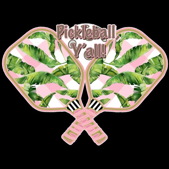 LARGE Door Hanger West Palm Pickeball, Y’all! (does not come with ivory bow)