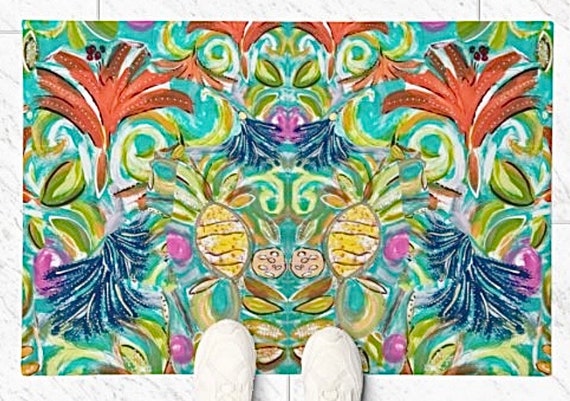West Palm Pattern EXTRA LARGE 24x48 Outdoor Mat