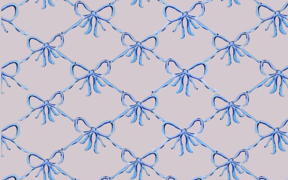 Bow Rococo Door Mat: Extra Large 24x48 Polyester Rug