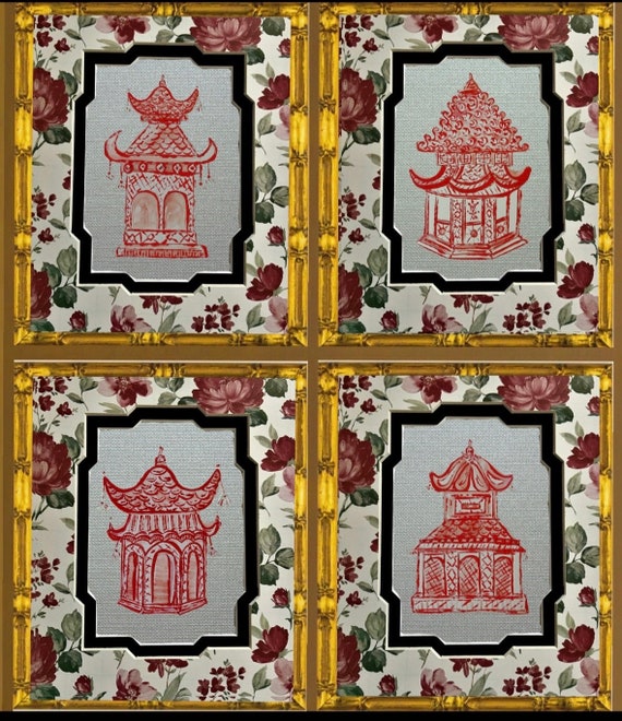Fine Art Pagoda Prints Matted and Framed