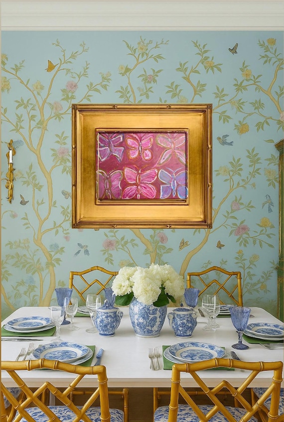 Single LARGE Fine Art “So So Whimsy” Print Framed in Exquisite Gilded Gold Leaf Wooden Museum Frame