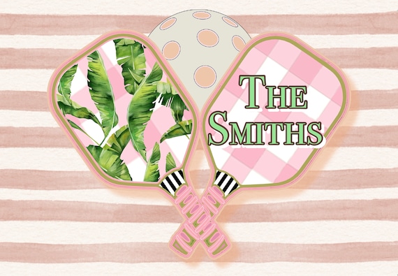 Pickleball Personalized EXTRA LARGE 24x48 Outdoor Mat