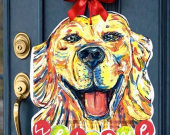 Perchero grande de bienvenida con diseño de perro (NO incluye lazo)
