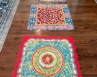 Tapete de Mahjong Chic de 31,5” x 31,5”