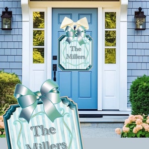 LARGE Door Hanger Personalized with Last Name