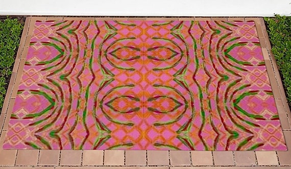 Geometric Whimsy Pattern EXTRA LARGE 24x48 Outdoor Mat
